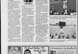 Sports camp features professional baseball players